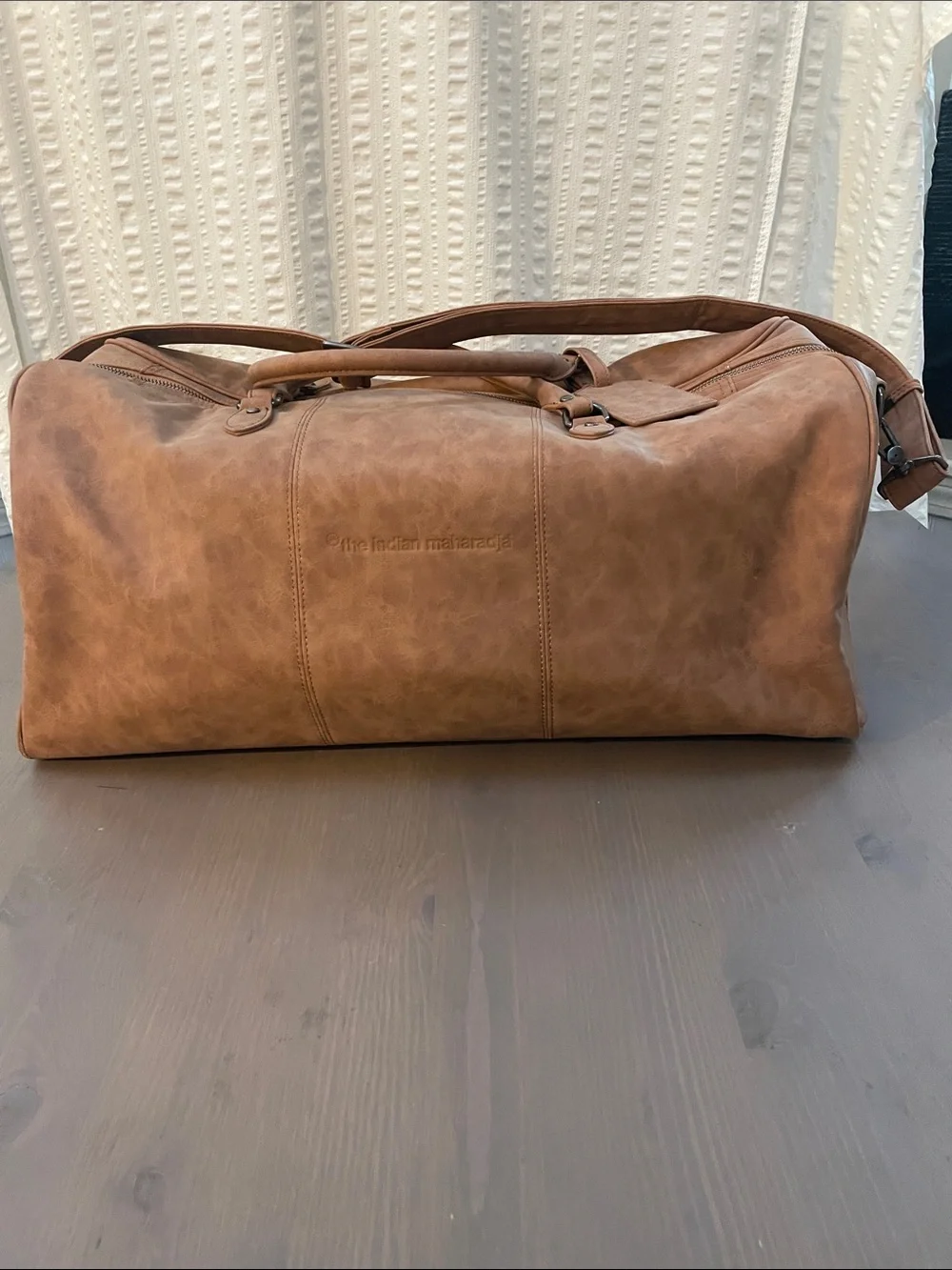 Indian Maharadja Retro Weekender Bag Golden Oldie Duffle Travel Gym Carry On